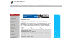 Desktop Screenshot of immobiliermaroc.org